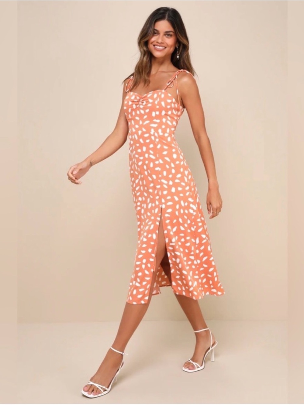 Lulu’s Tie-Strap Midi Dress